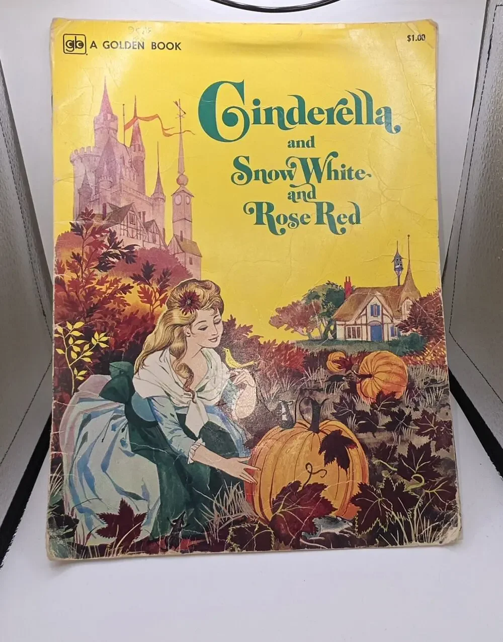 Cinderella and Snow White, and Rose Red Vtg. Paperback Golden Book 1962 G. Laite